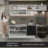 Combo completo de Cocina Madesa Agata 260cm BN 02