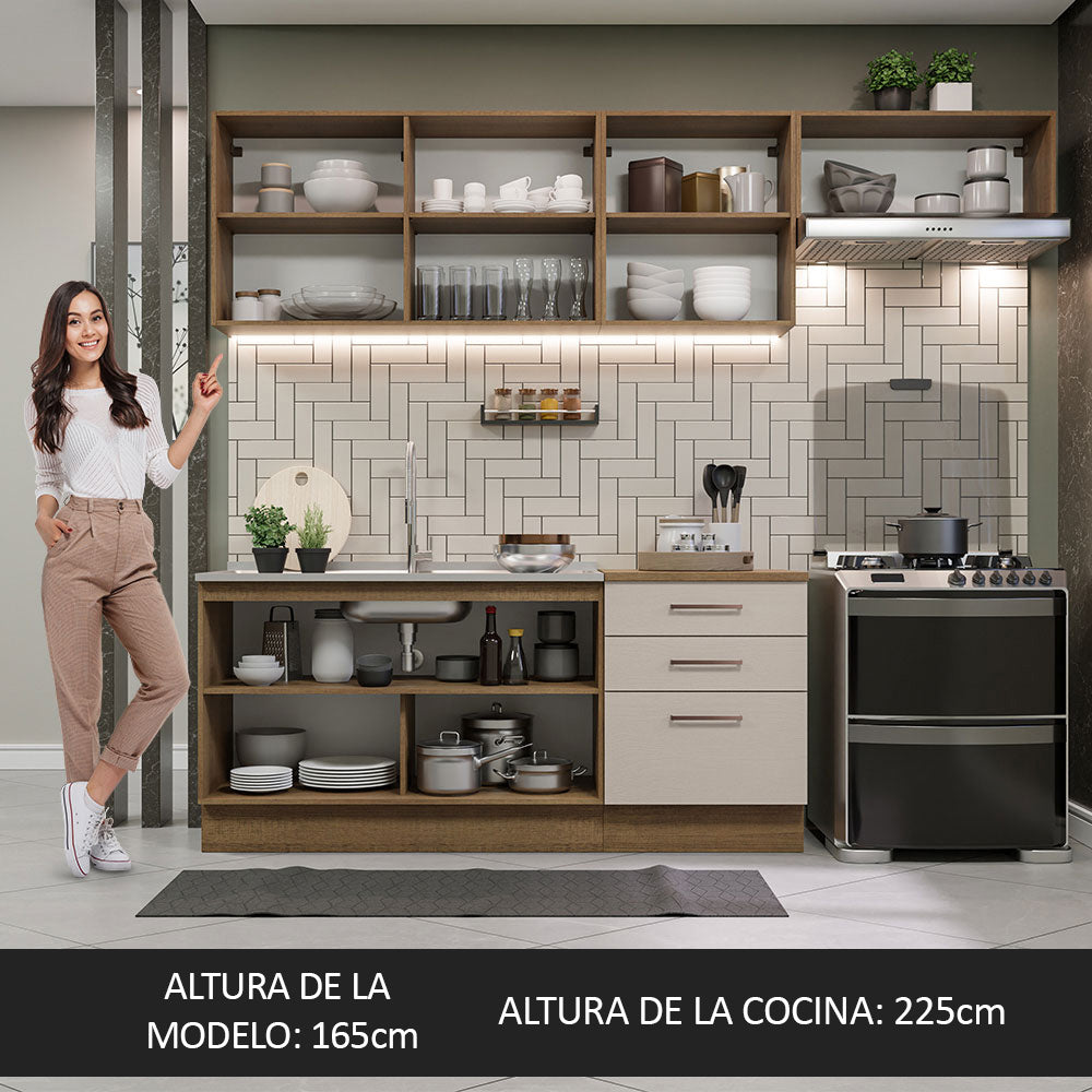 Combo completo de Cocina Madesa Agata 260cm MC 02