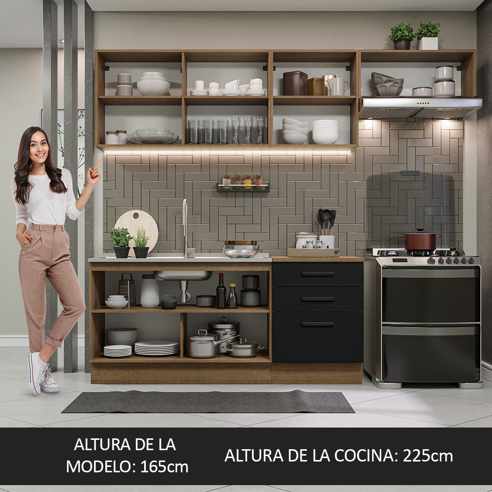 Combo completo de Cocina Madesa Agata 260cm MN 02