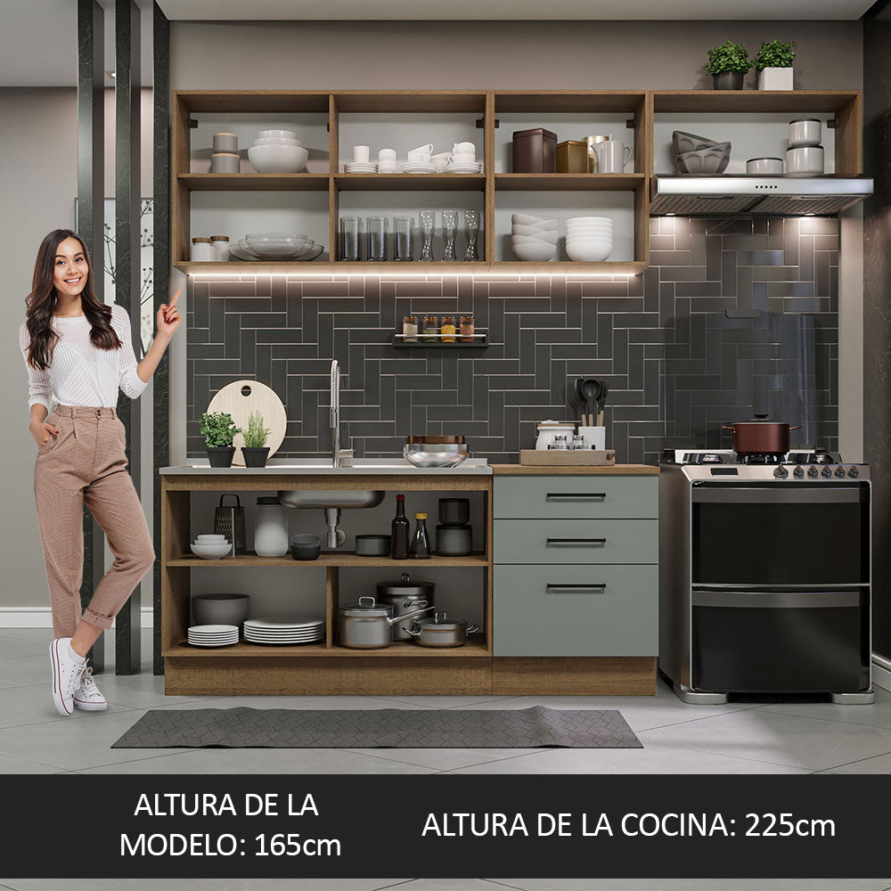 Combo completo de Cocina Madesa Agata 260cm MG 02