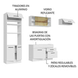 Combo completo de Cocina 270cm Agata Madesa 04 Blanco