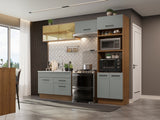 Combo de Cocina 270 cm Agata Marrón/Gris 05
