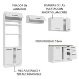 Combo completo de Cocina 270cm Agata Madesa Blanco 07