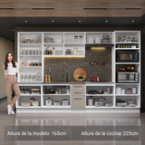 Combo completo de Cocina con Cristalero 340 cm Madesa Agata BC 01