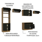 Combo Completo de Cocina 350 cm Marrón/Negro Agata Madesa 01