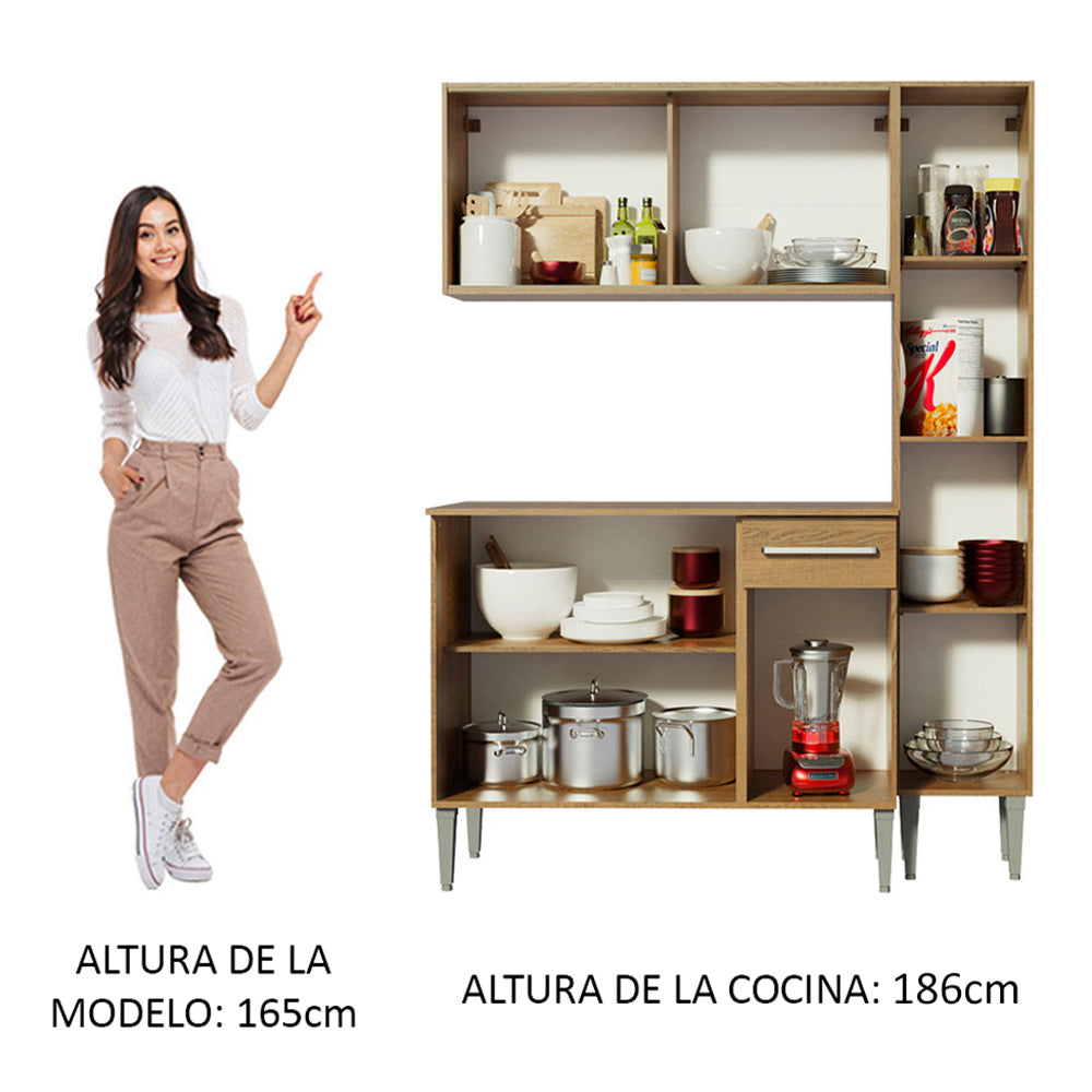 Combo de Cocina 137cm Emilly Force Madesa 02