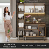 Combo de Cocina 137cm Sin Bacha de acero inoxidable Emilly Madesa 05
