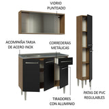 Combo de Cocina 137cm Con Bacha de acero inoxidable Emilly Madesa 07