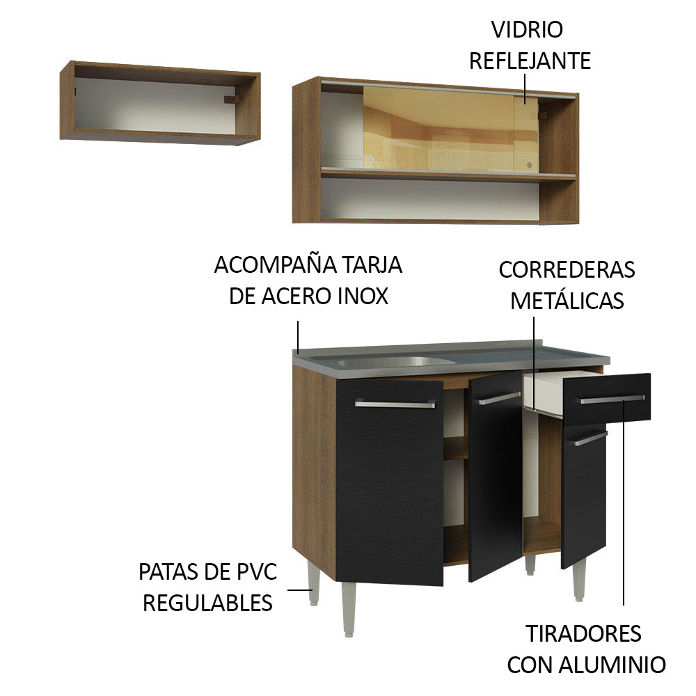 Combo de Cocina Madesa Emilly 165cm MN 01