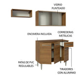 Combo de Cocina Madesa Emilly 165cm MM 03