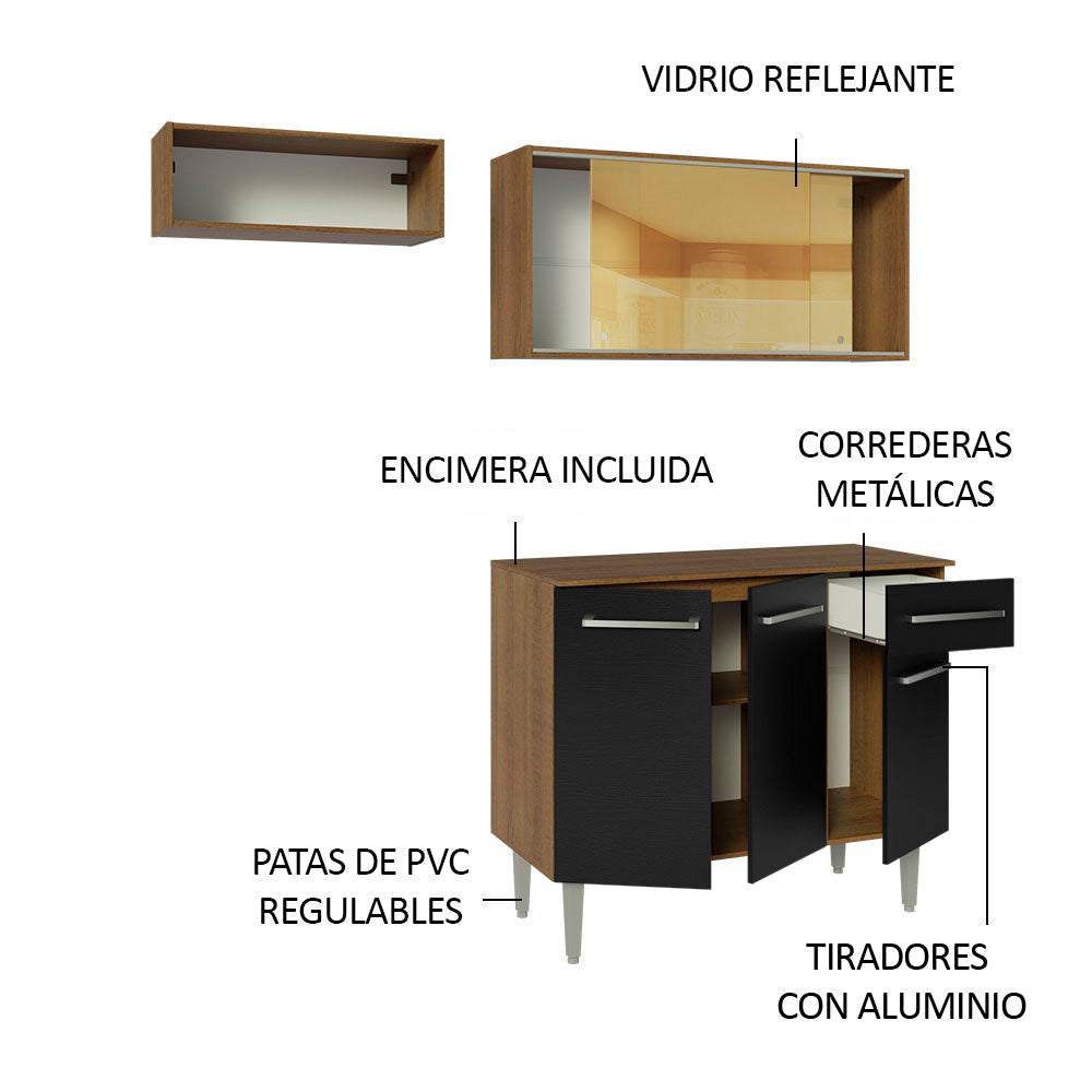 Combo de Cocina Madesa Emilly 165cm MN 04