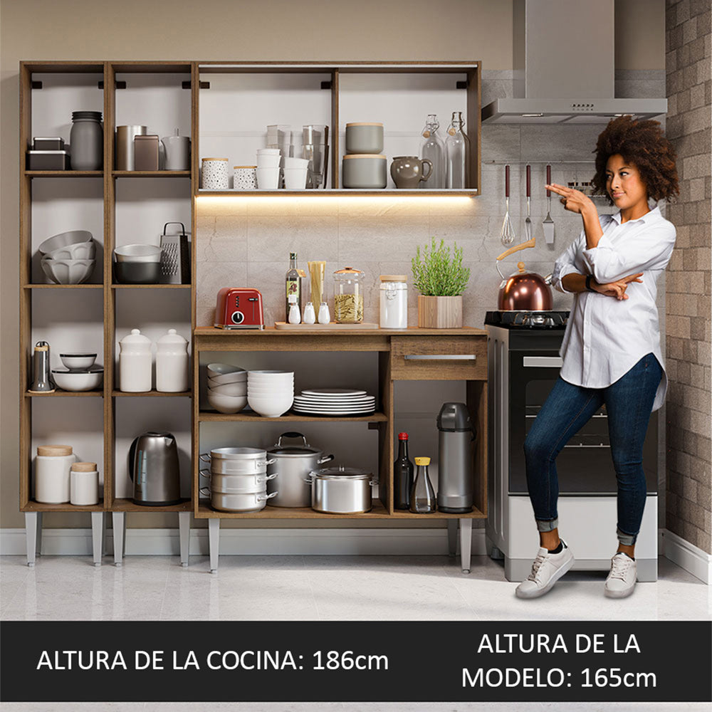 Combo de Cocina Madesa Emilly 169cm MM 09