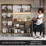 Combo de Cocina Madesa Emilly 169cm MM 09