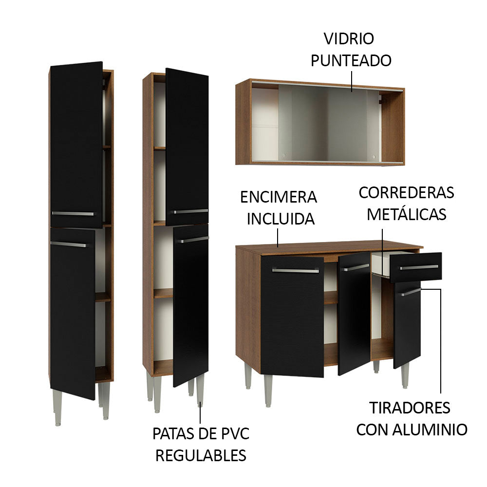 Combo de Cocina Madesa Emilly 169cm MN 10