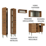 Combo completo de Cocina 229cm Emilly Madesa 05 - Marrón