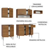 Combo completo de Cocina Madesa Emilly 229cm MM 13