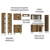 Combo completo de Cocina 325cm Marrón Emilly Madesa 03