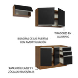 Combo de Cocina Madesa Glamy 180cm MN 09