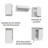 Combo de Cocina 180cm Glamy Madesa - Blanco