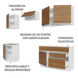 Combo completo de Cocina Madesa 08 Glamy 240cm