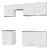 Combo completo de Cocina 240 cm Blanco Glamy Madesa 09