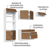 Combo completo de Cocina 270cm Glamy Madesa 15 - Blanco