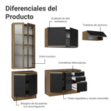 Combo completo de Cocina Madesa Glamy 270cm MN 16