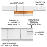 Combo completo de Cocina 280cm Mariana Madesa 02 - Blanco