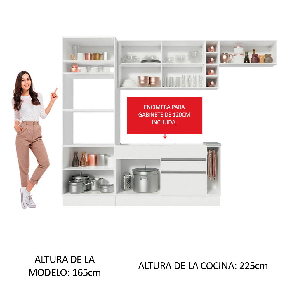 Combo completo de Cocina Madesa Safira 290cm BB 14