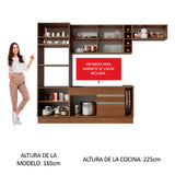 Combo completo de Cocina Madesa Glamy 290cm MM