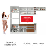 Combo completo de Cocina Madesa Glamy 290cm BM