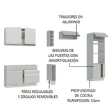 Combo completo de Cocina Madesa Glamy 290cm MB 01