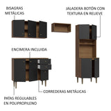 Combo completo de Cocina Madesa Gourmet 235cm MN 01