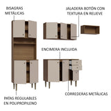 Combo completo de Cocina Madesa Gourmet 235cm MC 02