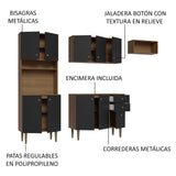 Combo completo de Cocina Madesa Gourmet 235cm MN 02