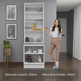 Kit Bajo Mesada con Cristalero 70 cm Madesa Lux BB 01