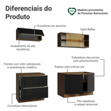 Cocina Compacta 200 cm Marrón/Negro Lux Madesa 07