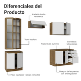 Combo completo de Cocina con Cristalero 270 cm Madesa Lux MB 04