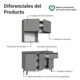 Combo de Cocina de 120 cm Gris Nice Madesa 05