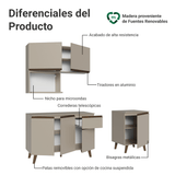 Combo de Cocina 180 cm Crema Nice Madesa 02