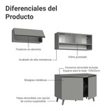 Combo de Cocina 200cm Gris Nice Madesa 09