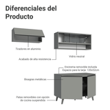 Combo de Cocina 200cm Gris Nice Madesa 10