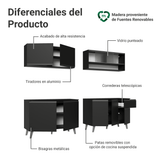 Combo completo de Cocina 260 cm Negro Nice Madesa 02