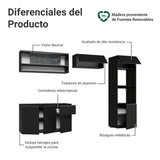 Combo Completo de Cocina 260 cm Flotante Negro Nice Madesa 10
