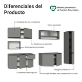Combo completo de Cocina 280 cm Flotante Gris Nice Madesa 04