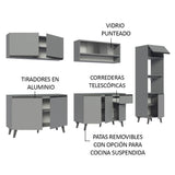 Combo Completo de Cocina 300 cm Gris Nice Madesa 02