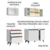 Combo de Cocina Compacta 180cm Reims Blanco 01