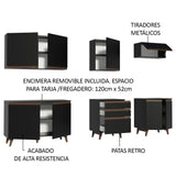 Combo completo de Cocina Madesa Reims 250cm NN 04