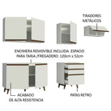 Combo completo de Cocina Madesa Reims 250cm BB