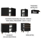 Combo completo de Cocina Madesa Reims 250cm NN 02